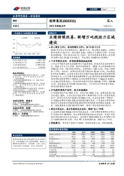 2019年财报点评：业绩持续改善，新增万吨线助力区域建设