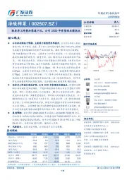 轻库存上阵叠加渠道下沉，公司2020年有望迎业绩拐点