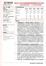 海缆光电缆强劲增长，三大业务受益于新基建