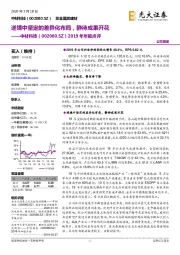 2019年年报点评：逆境中坚定的差异化布局，静待成果开花