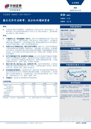 2019年报点评：整合完毕开启新章，高分红回馈投资者