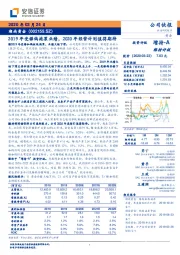 2019年受锑钨拖累业绩，2020年经营计划值得期待