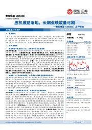 点评报告：股权激励落地，长期业绩放量可期