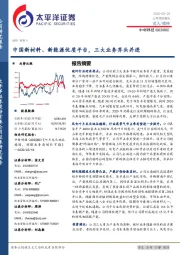 中国新材料、新能源优质平台，三大业务齐头并进