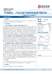 上海石化2019年报点评：市场疲软，产品价格下跌导致净利下降58%