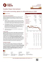 2019 results recovering; upbeat on solid performance in 1Q20