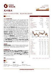 2019年业绩符合预期；煤炭短期走势疲软