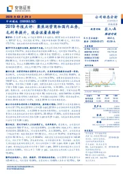 2019年报点评：聚焦运营商和国内业务，毛利率提升，现金流量表转好