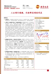 2019年年报点评：工业增长稳健，非麻醉类增速明显