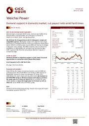 Demand support in domestic market; cut payout ratio amid hard times