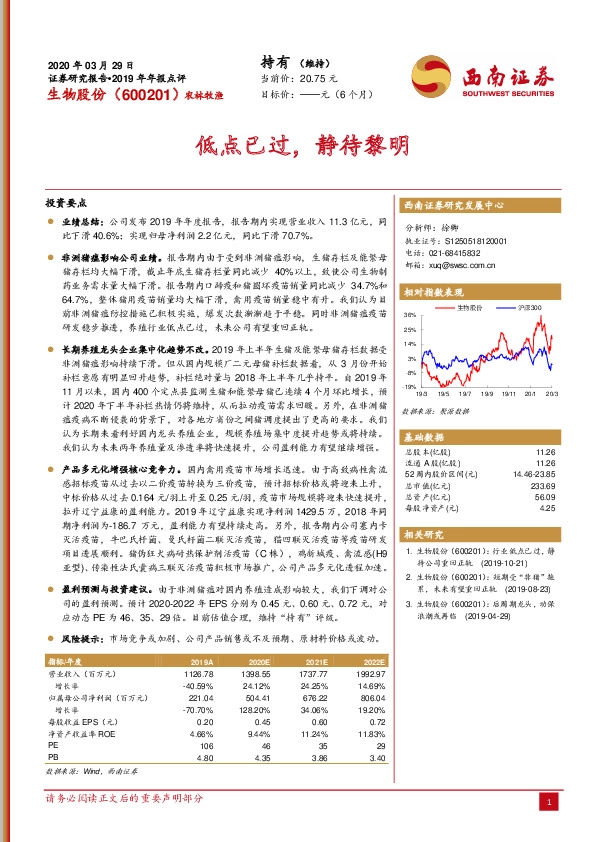 低点已过，静待黎明