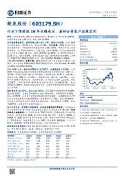 行业下滑致使19年业绩承压，看好合资客户拓展空间