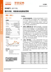 稳中求进,转型综合能源运营商
