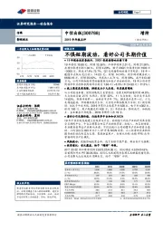 2019年年报点评:不惧短期波动,看好公司长期价值