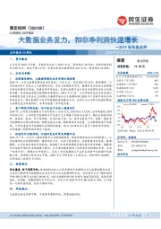 2019年年报点评：大数据业务发力，扣非净利润快速增长