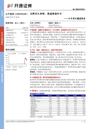 公司首次覆盖报告:品牌历久弥新,渠道难逢对手