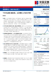 下半年业绩大幅改观，立足需求上行成长可期