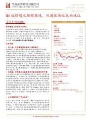 Q4业绩增长继续提速，巩固区域性龙头地位