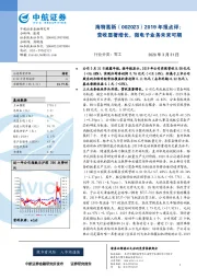 2019年报点评：营收显著增长，微电子业务未来可期