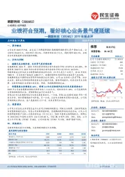 2019年报点评:业绩符合预期,看好核心业务景气度延续