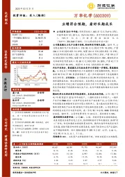 业绩符合预期,看好长期成长