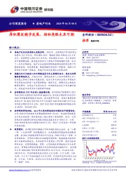 厚积薄发稳步发展,指标亮眼未来可期