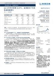 Q1扣非净利预增23-37%,疫情影响下仍实现超预期增长