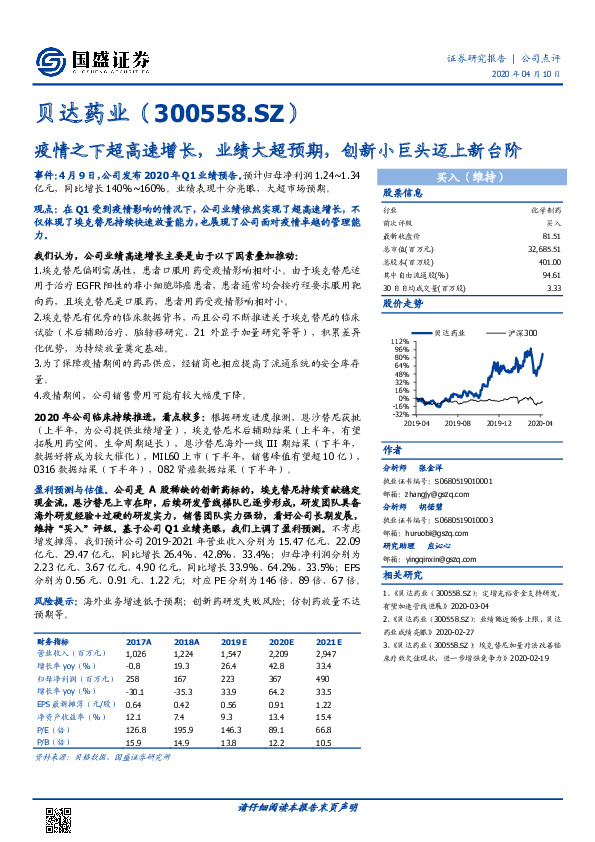 疫情之下超高速增长，业绩大超预期，创新小巨头迈上新台阶