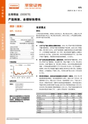 产能释放，业绩较快增长