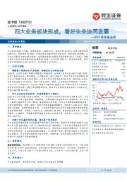 2019年年报点评:四大业务板块形成,看好未来协同发展