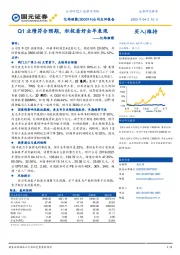 公司点评报告:Q1业绩符合预期,积极看好全年表现