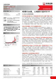 规模化拓展，大幅提升盈利水平