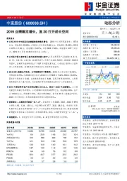 2019业绩稳定增长，直20打开成长空间