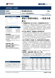 2020年一季度业绩预告点评：营收下滑费用增长，一季度亏损较大