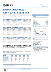 疫情影响Q1销量，盈利能力整体改善