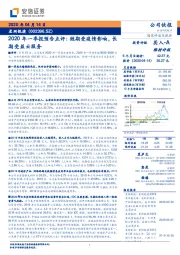 2020年一季报预告点评：短期受疫情影响，长期受益云服务