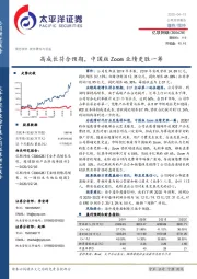高成长符合预期,中国版Zoom业绩更胜一筹