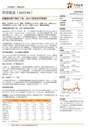 销量增加熨平售价下滑,成本下降带来利润增长