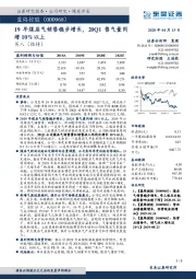 19年煤层气销售稳步增长，20Q1售气量同增10%以上