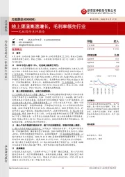 元祖股份点评报告：线上渠道高速增长，毛利率领先行业