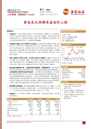 黄金龙头持续受益金价上涨