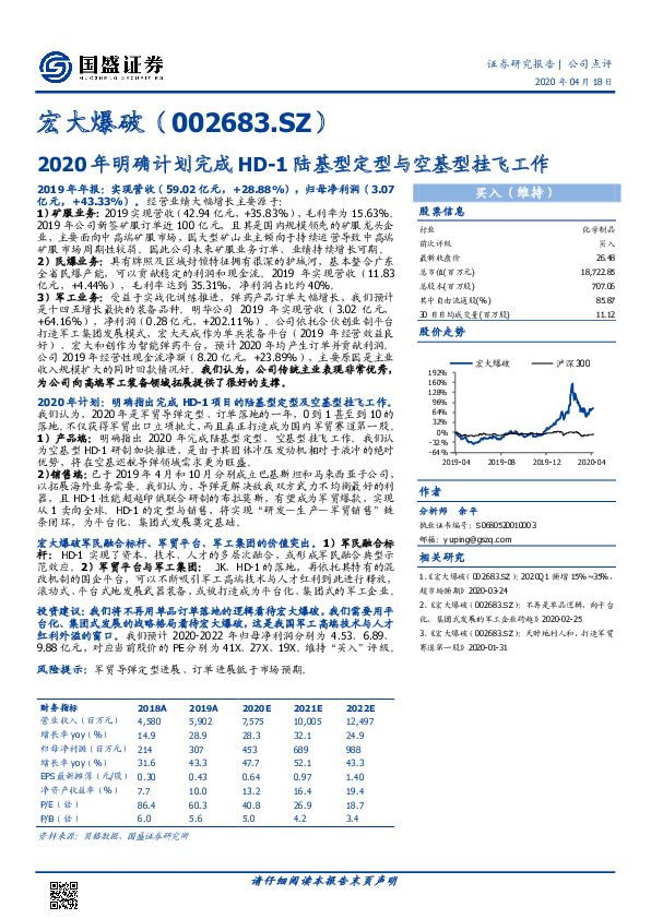 2020年明确计划完成HD-1陆基型定型与空基型挂飞工作