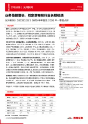 2019年年报及2020年一季报点评：业务稳健增长，拟定增布局行业长期机遇