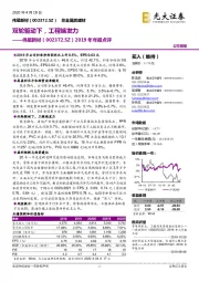 2019年年报点评：双轮驱动下，工程端发力