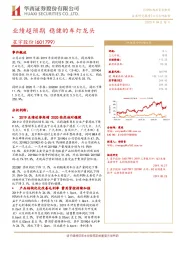 业绩超预期 稳健的车灯龙头