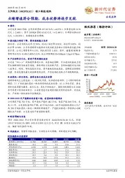业绩增速符合预期,成本优势将逐步兑现