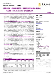 2019年年度报告点评:轻装上阵,铂族金属项目+无锡市政加持是未来看点