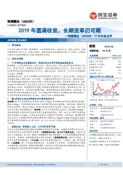 19年年报点评:2019年圆满收官,长期变革仍可期