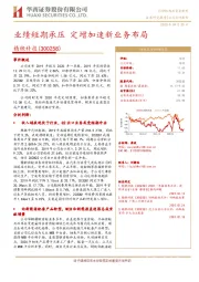 业绩短期承压 定增加速新业务布局