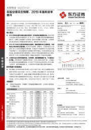 年报业绩符合预期，2019年盈利逐季提升